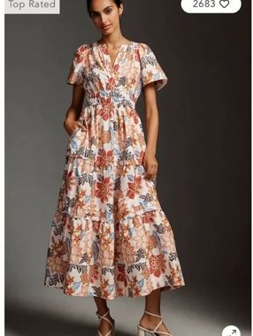 ANTHROPOLOGIE somerset Maxi Dress